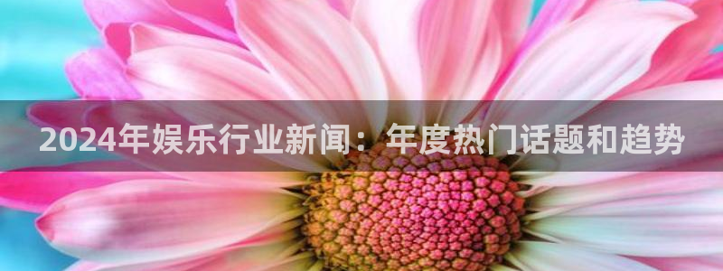 门徒娱乐登陆官网：2024年娱乐行业新闻：年度热门话题和趋势